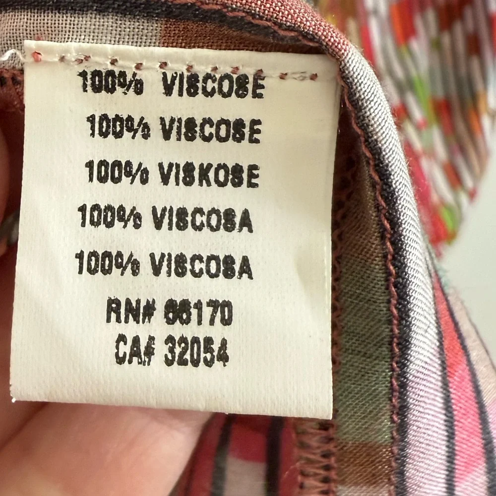 Anthropologie Conditions Apply Inreiza Top Multicolored Block Line Blouse - Picture 12 of 12